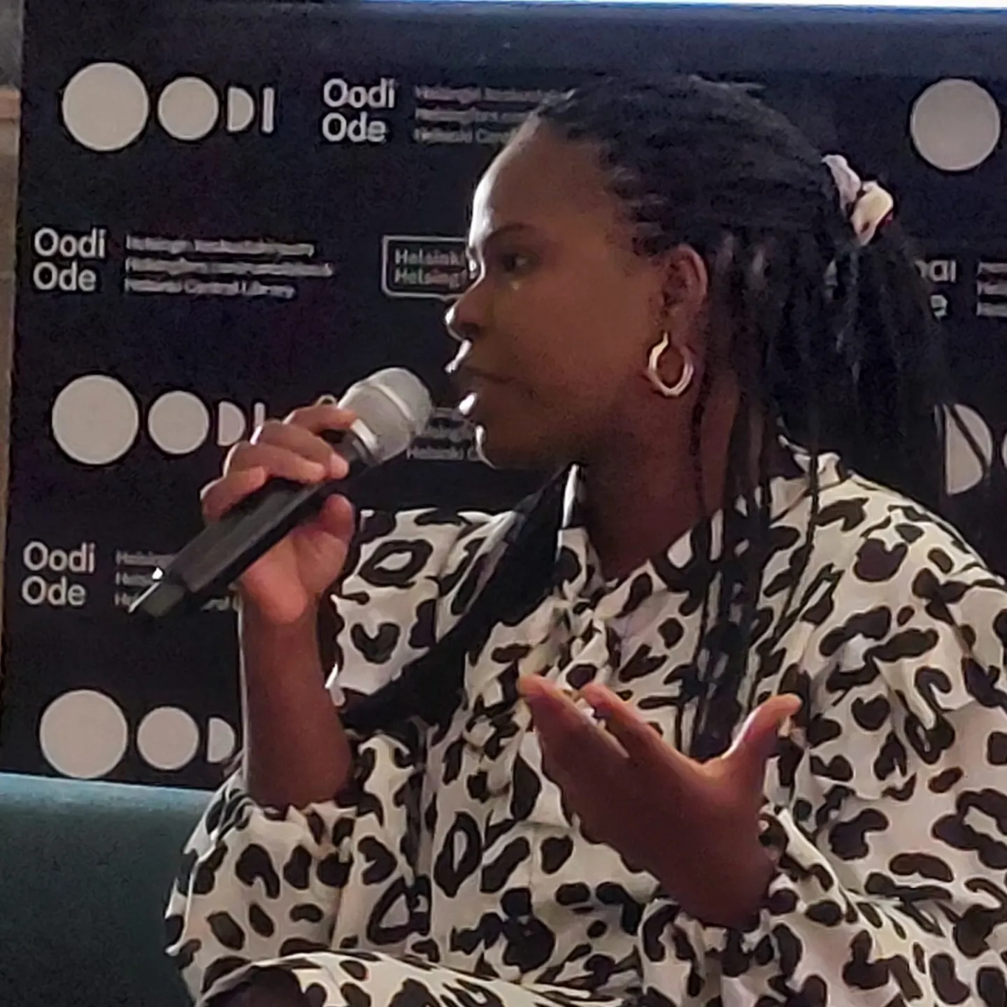 Hope Nwosu speaking at an event